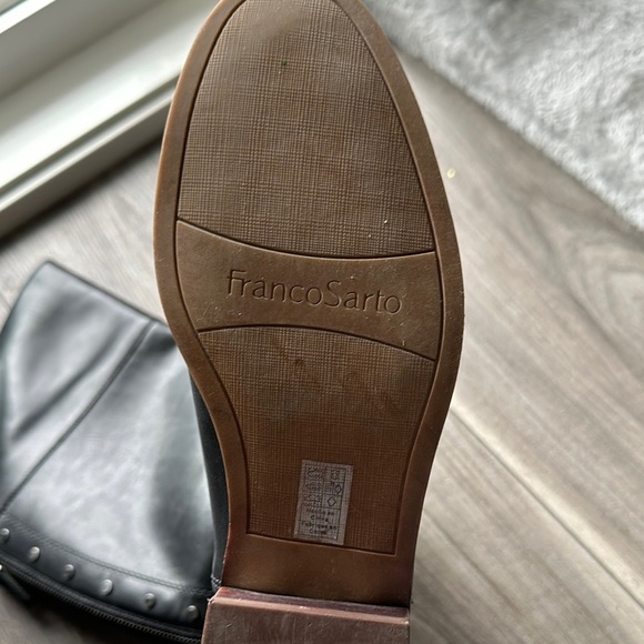 Leather Frank Sarto Black Knee-High Women's Boots - Picture 7 of 12